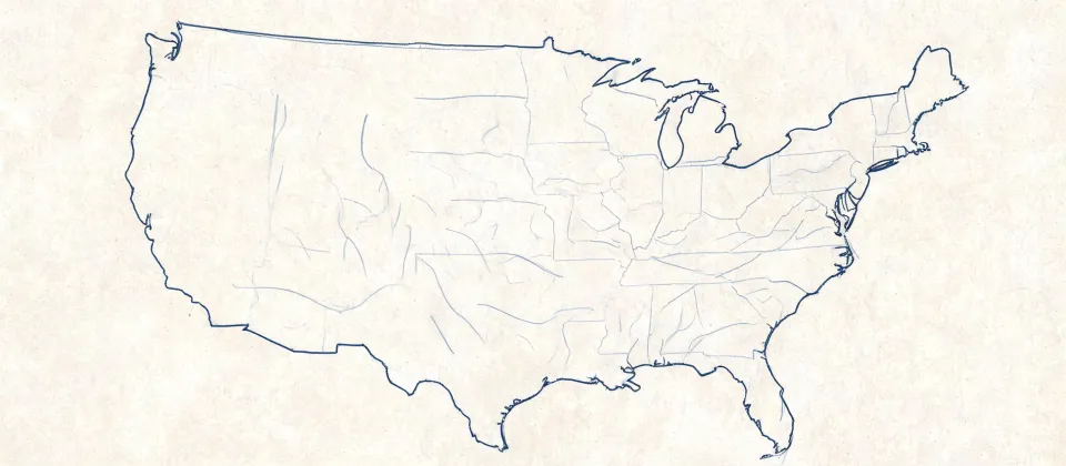 Map-style illustration without a published street pin
