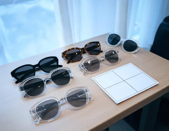 Written oversize sunglasses sourcing brief